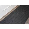 Alfombra Pasillo Antideslizante Antimanchas 65x200cm Lluvia Negro