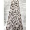 Alfombra Pasillo Antideslizante Antimanchas 65x150cm Cuadro Marron