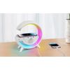 Lampara De Ambiente Led - Despertador Rgb Para Hogar - Lámpara De Mesita De Noche Digital - Altavoz Con Luz Rgb - Cargador Inalámbrico - Decoración De Dormitorio Para Dormir