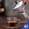 Euroxanty Cafetera Italiana | Cafetera De Diseño Clásico | Válvula De Seguridad | Filtro De Silicona Desmontable | Mango Resistente | Diferentes Tamaños | 12 Tazas