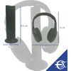 Cascos Inalámbricos | Auriculares Con Soporte | Radio Integrada | Con O Sin Cables | Cómodos Y Ajustables | Auriculares De Diadema | Color Negro |