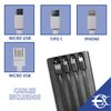 Euroxanty Cargador Solar Portátil | Batería Externa De Carga Rápida De 10000 Mah | Power Bank | Batería Externa Solar | Cable Compatible Con Tipo C