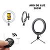 Aro De Luz 26cm Con Mando Bluetooth