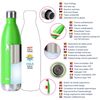 Botella Térmica Acero Inoxidable Worpin - Termo 500 Ml. Verde Pistacho