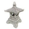 Pagoda Farol Oriental 43cm. Piedra Artificial. Gris