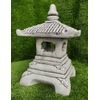 Pagoda Farol Oriental 43cm. Piedra Artificial. Gris