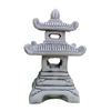 Pagoda Farol Oriental 69cm. Piedra Artificial. Gris