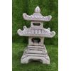 Pagoda Farol Oriental 69cm. Piedra Artificial. Gris