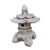 Pagoda Farol Oriental 52cm. Piedra Artificial. Gris