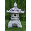 Pagoda Farol Oriental 52cm. Piedra Artificial. Gris