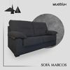 Sofa Marcos (color: Antracita - Plazas Sofás: 3 Plazas)