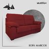 Sofa Marcos (color: Rojo - Plazas Sofás: 3 Plazas)