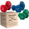 Kit De Mancuernas De Neopreno Wueps De 3kg., 4kg. Y 5kg.