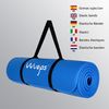 Yoga Mat / Esterilla De Yoga Grosor 10mm Azul