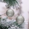389087 Paquete 24 Bolas De Navidad 7 Cm Plateadas Decoraciones Para Los Árboles