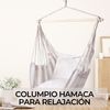 Hamaca Columpio Para Exterior De Algodón 130x100 - Magic Select, Blanco