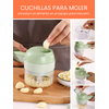 Triturador De Verduras Recargable Y Pelador Magic Select - Verde