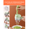 Triturador De Verduras Recargable Y Pelador Magic Select - Verde