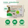 Papel Reciclado A4 De 80gr, 250 Folios 100% Fabricado Con Papel Reciclado, Paquete De Papel Reciclado De Hojas Din A4, Color Natural Apto Para Impresora Laser E Inkjet - Ofituria (20 Paquetes)