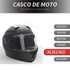 Casco De Moto Xl-61 Cm Homcom Abs Pc, 36,5x27,5x28,5 Cm, Negro