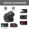 Casco De Moto Xl-61 Cm Homcom Abs Pc, 36,5x27,5x28,5 Cm, Negro