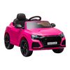 Coche Eléctrico Para Niños +3 Años Audi Rs Q8 Batería 6v Rosa Homcom