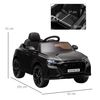 Coche Eléctrico Para Niños +3 Años Audi Rs Q8 Batería 6v Negro Homcom