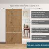 Herraje Para Puerta Corredera Kit De Accesorios 186 Cm Homcom