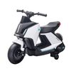 Moto Eléctrica Infantil Para 2-4 Años Batería 6v Blanco Negro Homcom