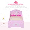 Cama Infantil Para +3 Años Con Barreras De Protección Rosa Homcom