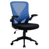 Silla De Oficina De Espuma Nylon Pp Malla Homcom 62x59x107 Cm-azul