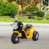 Moto Eléctrica Infantil 6v Para Niños De 18-36 Meses Amarillo Homcom