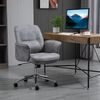 Silla De Oficina De Poliéster Espuma Metal Vinsetto 67x69x102 Cm-gris