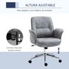 Silla De Oficina De Poliéster Espuma Metal Vinsetto 67x69x102 Cm-gris