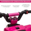 Quad Eléctrico Para Niños De 18-36 Meses Con Batería 6v Rosa Homcom