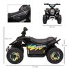 Quad Eléctrico Para Niños De Con Batería 6v Negro Homcom