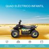 Quad Eléctrico Para Niños De Con Batería 6v Negro Homcom