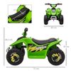 Quad Eléctrico Para Niños Con Batería 6v Verde Homcom