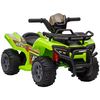 Quad Eléctrico 6v Para Niños De +18m Velocidad De 2 Km/h Verde Homcom