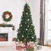 Árbol De Navidad Artificial De Acero Pvc Homcom Ø105x210 Cm-verde