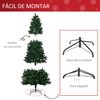 Árbol De Navidad Artificial De Acero Pvc Homcom Ø105x210 Cm-verde