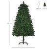 Árbol De Navidad Artificial De Acero Pvc Homcom Ø75x150 Cm-verde