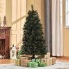 Árbol De Navidad Con 219 Agujas De Acero Pvc Homcom Ø75x150 Cm-verde