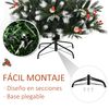 Árbol De Navidad Artificial De Acero Pvc Pe Homcom Ø109x180 Cm-verde