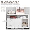 Mueble Archivador De Oficina De Melamina Homcom 100x35x65 Cm-blanco