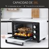 Horno Sobremesa Eléctrico 16l 1400w Con 3 Modos De Calor Homcom