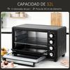 Horno Eléctrico Sobremesa 32l 1600w Con 3 Modos De Calor Homcom