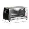 Horno Eléctrico Sobremesa 10 L 750w Con Temperatura Hasta 230 ℃homcom