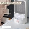 Calefactor Cerámico Portátil 750w/1500w Con Mando A Distancia Homcom