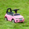 Coche Correpasillos Para Niños De 18-36 Meses Con Faros Rosa Homcom